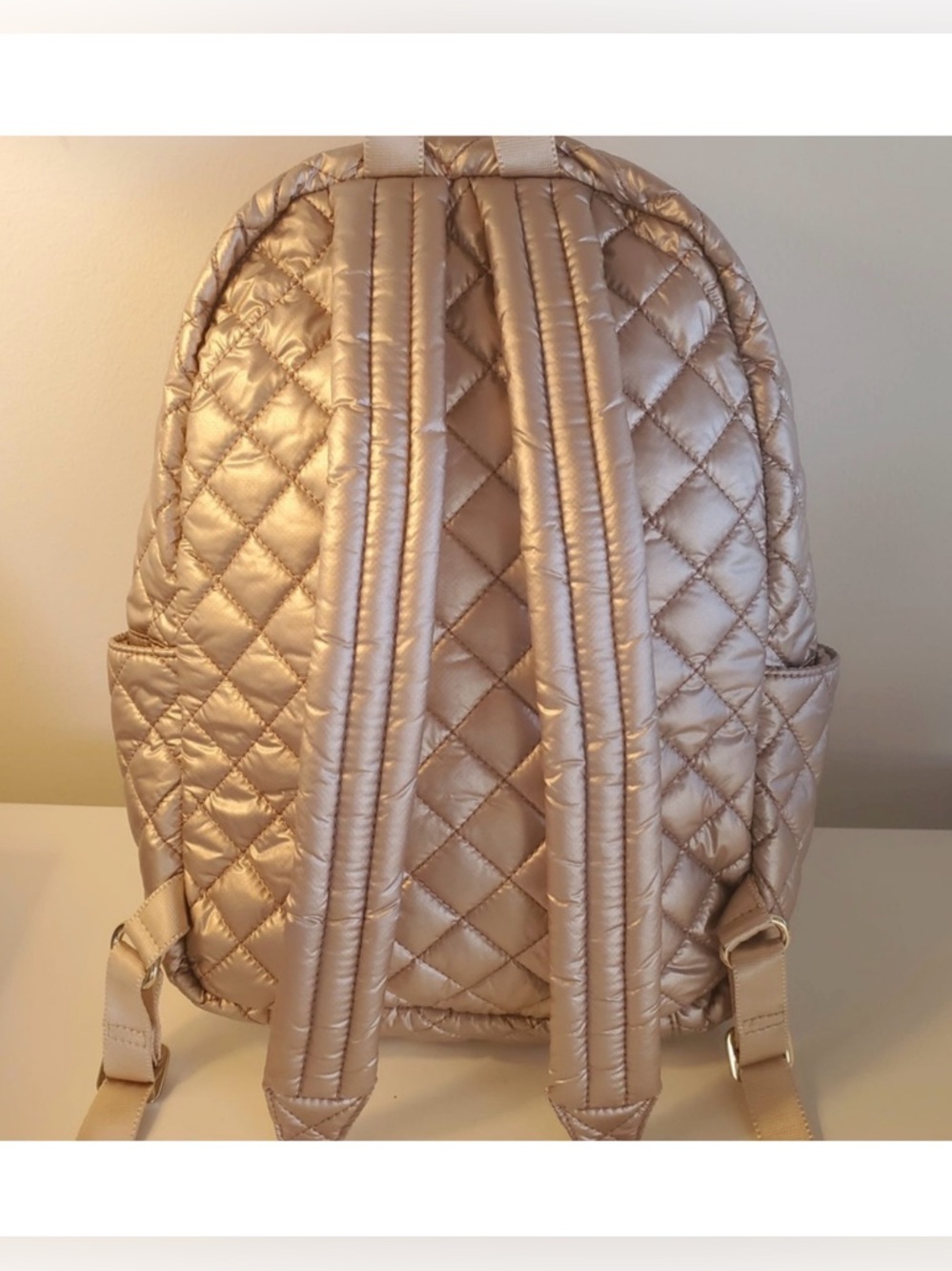 MZ WALLACE Small Metro Backpack - Metallic Rose NWOT - Picture 9 of 16